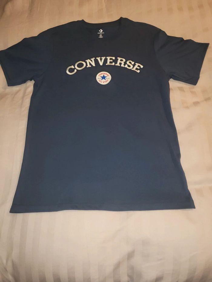 T-shirt Converse bleu marine - photo numéro 3