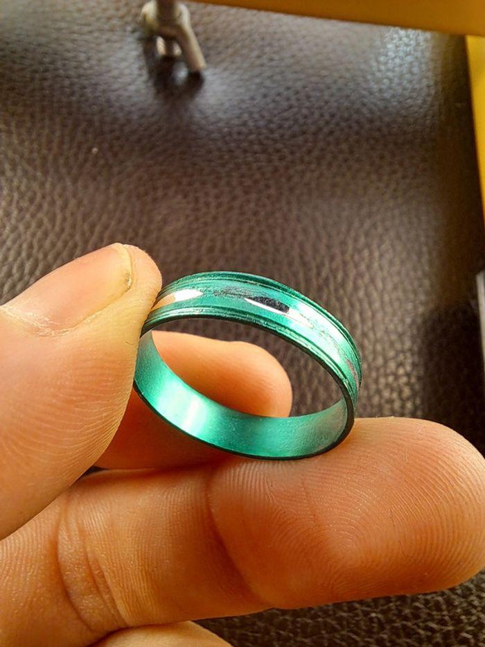 Bague en aluminium verte - photo numéro 3