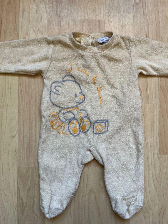 Lot 4 pyjamas en velours taille naissance - photo numéro 5