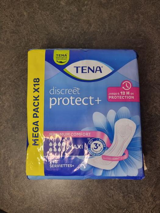 Serviettes Tena x18 - discreet protect+