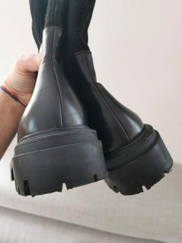 Bottines chaussette noir Zara taille 41 - photo numéro 4