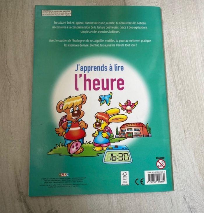 J’apprends à lire l’heure - photo numéro 2