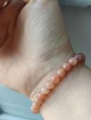 Bracelet en Pierre de Lune Rose - Perles de 6 mm - Pierre Intuitive et Énergie Douce - Qualité AA