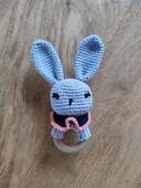 Hochet Lapin crocheté à la main en France