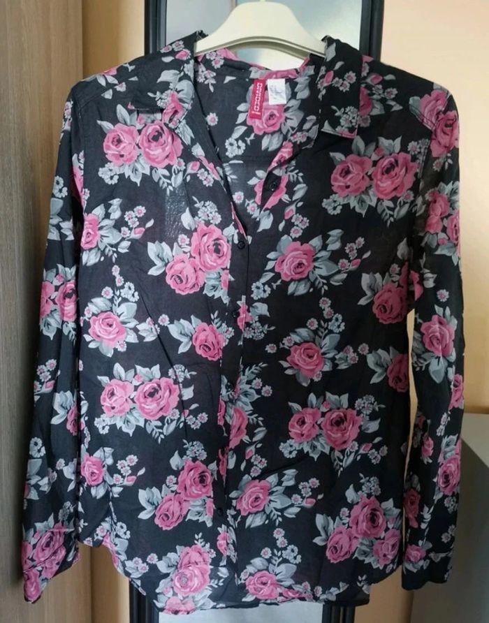 Chemise à fleurs taille 42 - photo numéro 1