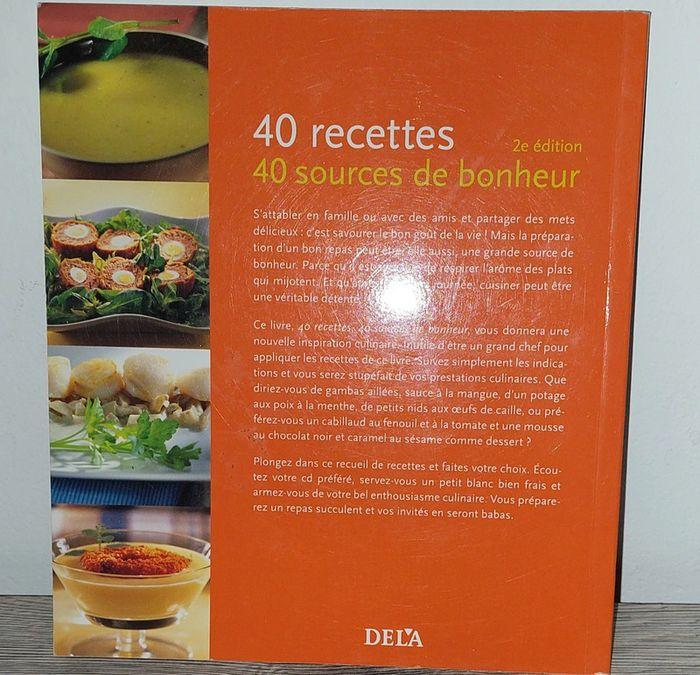 Livre 40 Recettes 40sources. De Bonheur - photo numéro 2