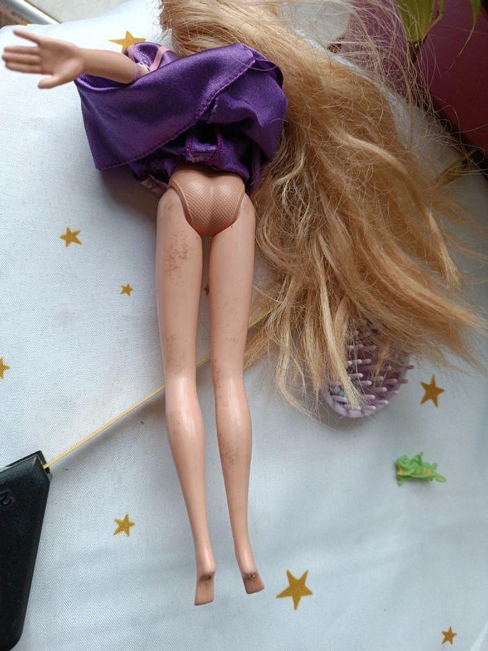 Barbie poupée mannequin doll Disney princesse rapunzel raiponce flexible 2006 mattel - photo numéro 11