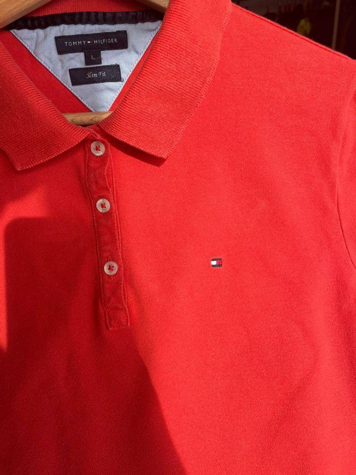 Polo orange - Tommy Hilfiger - taille L - photo numéro 4