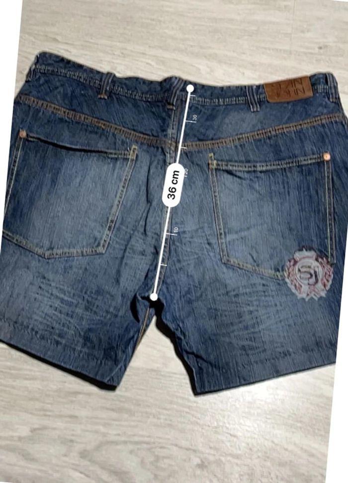 🩳 Short vintage hip hop Sean John en jean Bleu Taille XL 🩳 - photo numéro 5