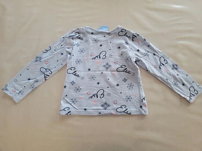 Maillot longues manches, disney, reine des neiges,taille 6/7 ans - photo numéro 2