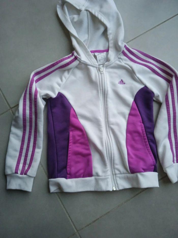 Veste survetement Adidas 10 ans - photo numéro 3