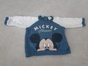 Pull bleu et blanc Mickey t.6mois