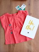 T-shirt corail