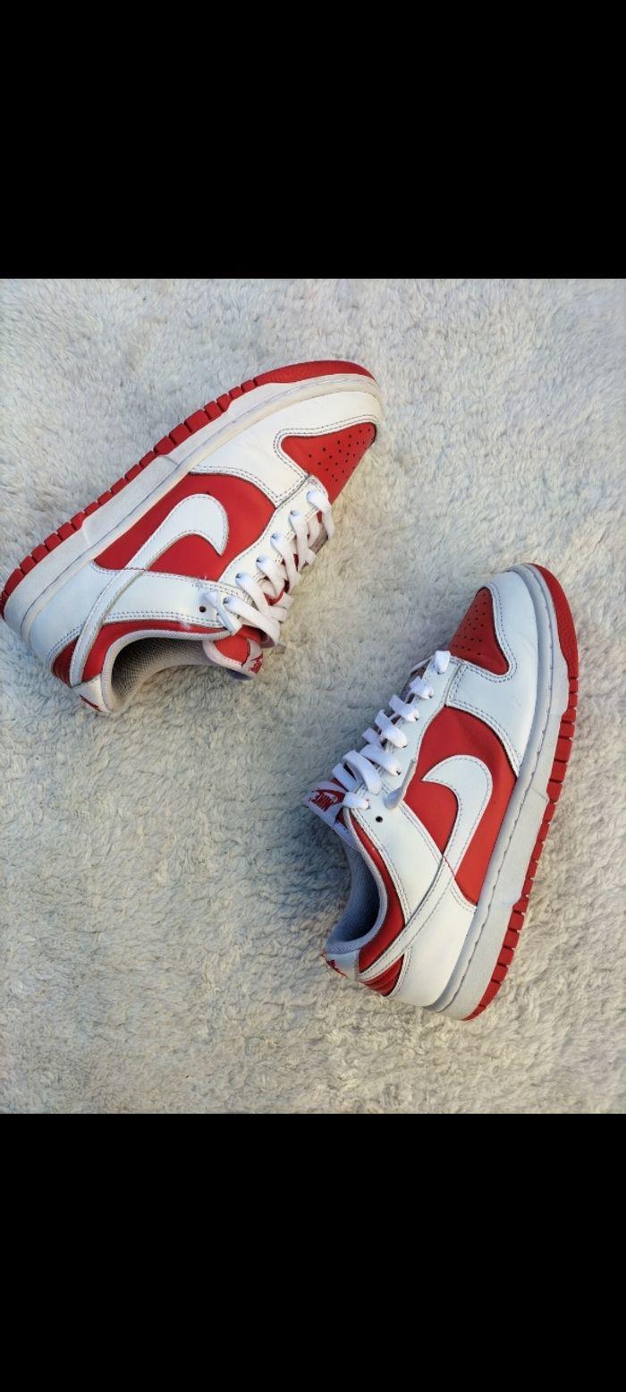 Nike dunk low "championship red" - photo numéro 4