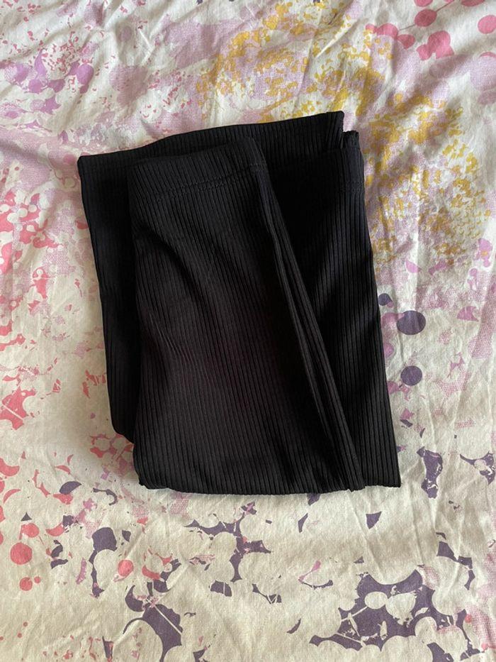 Pantalon noir côtelé Asos taille 34 matière élastiquée - photo numéro 6