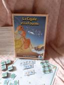 100 % complet jeu vintage la cigale et la fourmi schmidt international