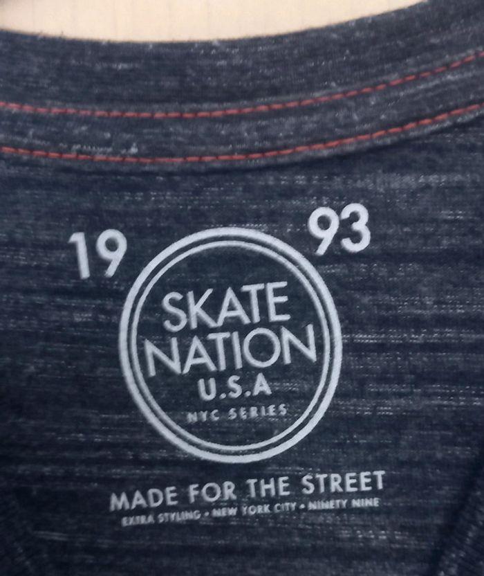 Sweat manches longues gris imprimé. Skate Nation - photo numéro 4