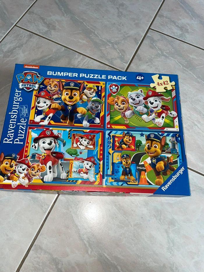 Puzzle 4x42 pièce paw patrol neuf sans emballage - photo numéro 1