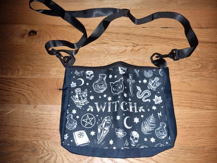 Sac bandoulière noir witch