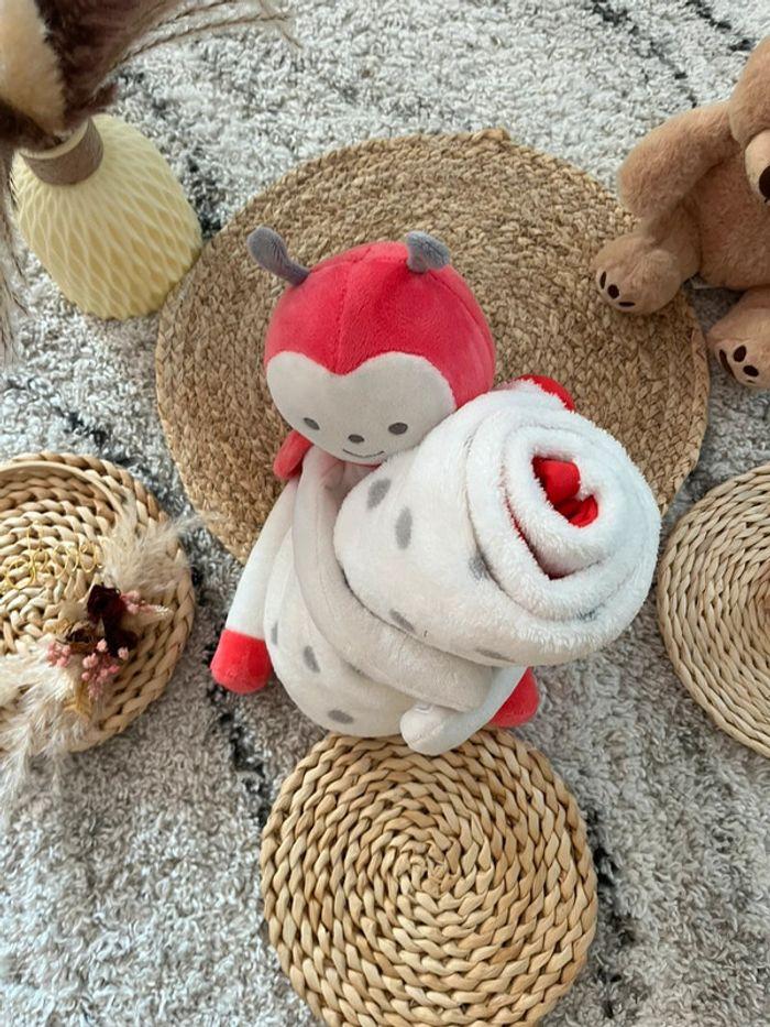 Peluche Coccinelle et couverture Obaïbi - photo numéro 2