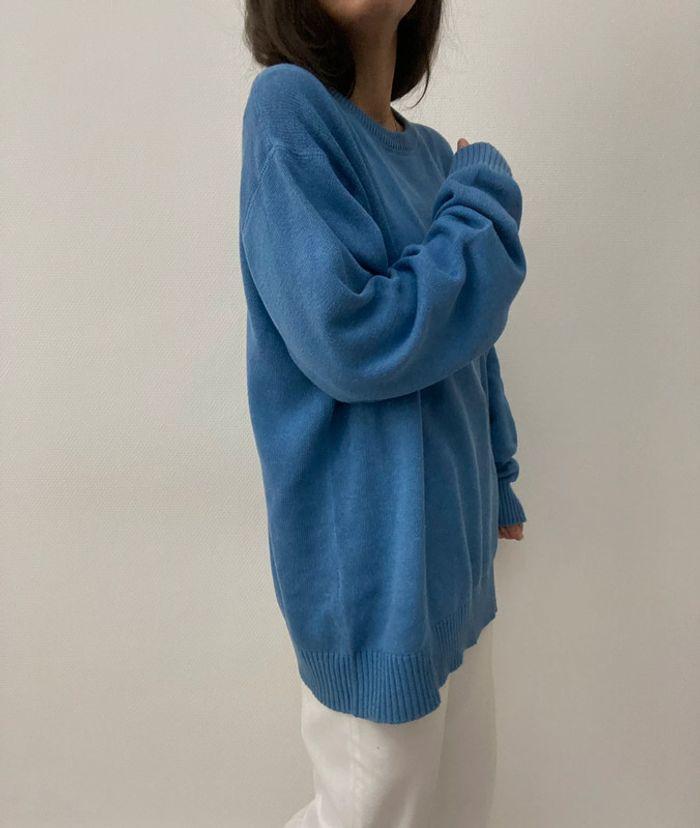 Oversized pull long bleu - photo numéro 11