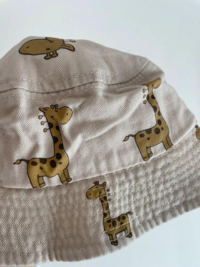 Chapeau bébé beige motif girafe - photo numéro 5