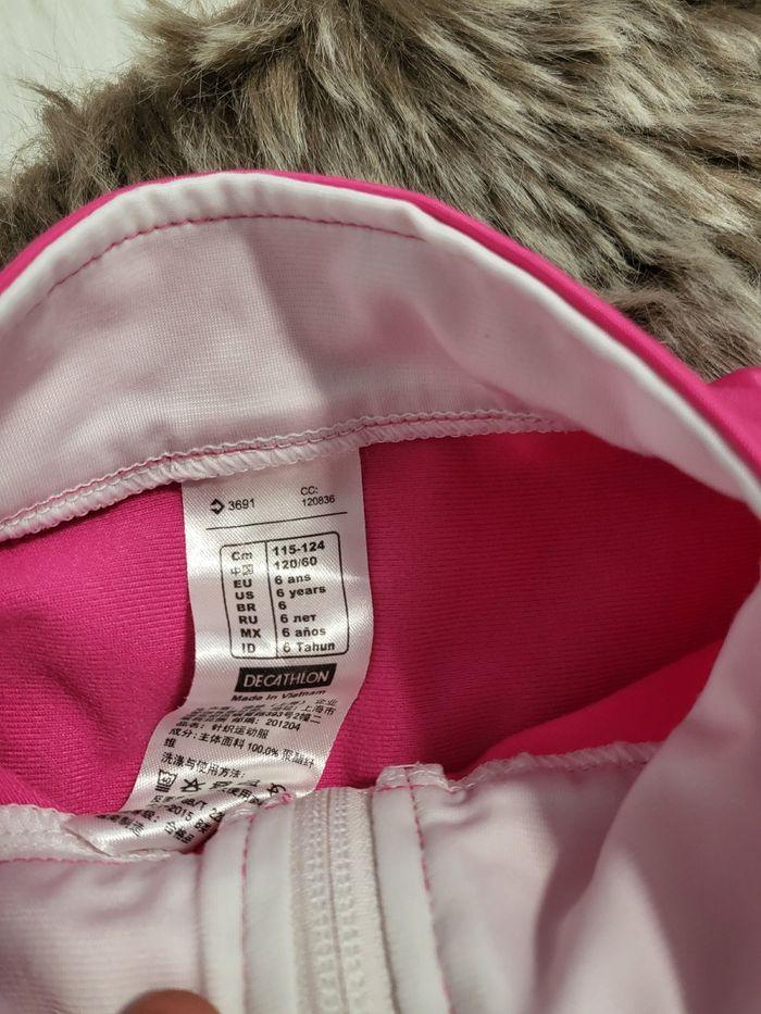 Gilet zippé hiver fille taille 6 ans décathlon domyos - photo numéro 4