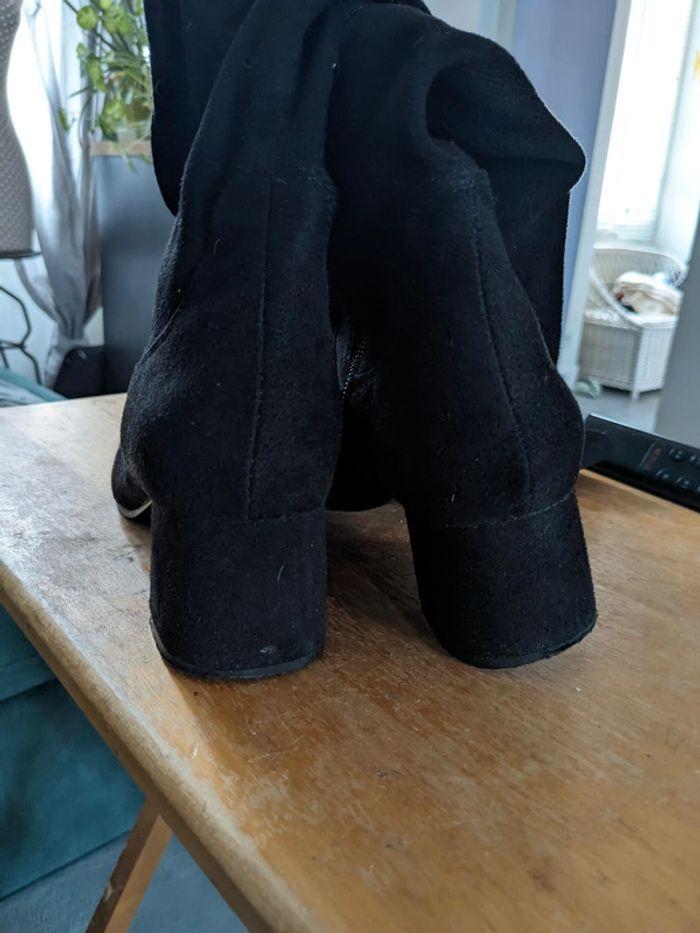 Bottes hautes zara noir daim doux taille 37 - photo numéro 4