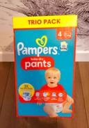 Trio Pack Pants Pampers Baby-dry Taille 4