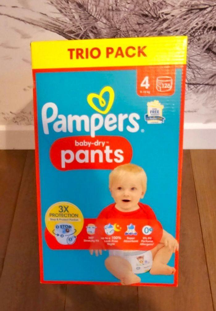 Trio Pack Pants Pampers Baby-dry Taille 4 - photo numéro 1