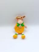 DOUDOU ET COMPAGNIE lutin fille poupée ananas jaune vert les p'tits fruits 18 cm