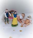 Figurine personnage articulé prince charmant princesse Disney blanche neige snow white nain