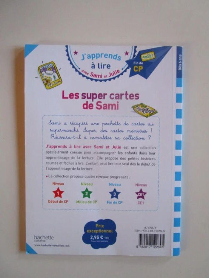 J'apprends à lire avec Sami et Julie fin CP : Les super cartes de Sami - photo numéro 2