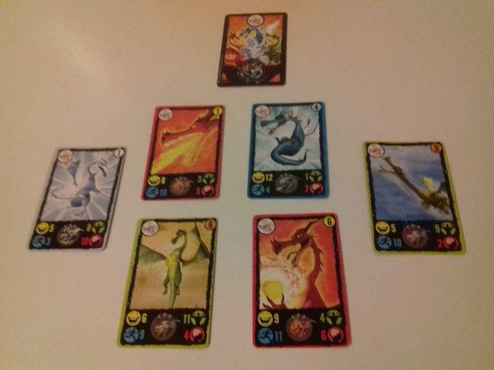 Lot de 6 cartes "Dragons" de Mac Donald