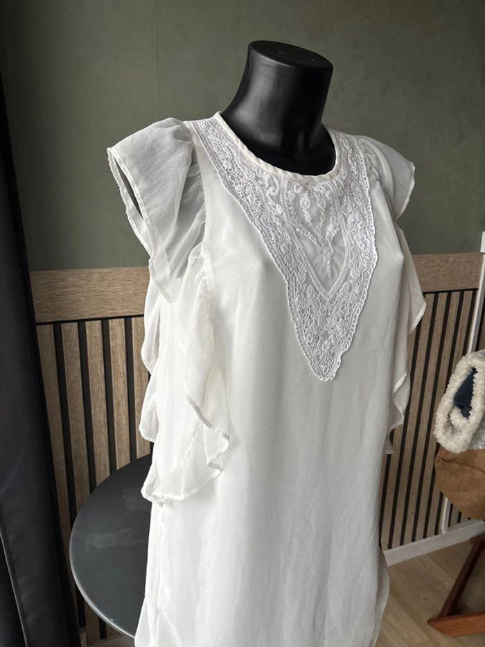 Robe femme blanche kiabi taille M - photo numéro 3