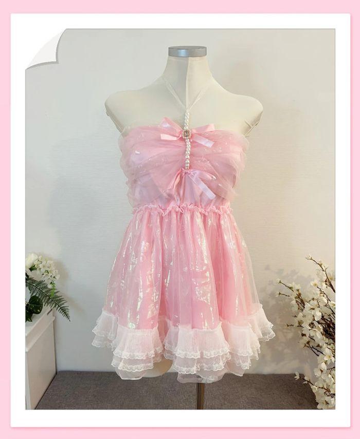 Dress Robe Pink Barbie Princess Cute Kawaii Lolita - photo numéro 2