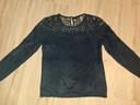 Pull lainage et dentelle noir Breal taille 3