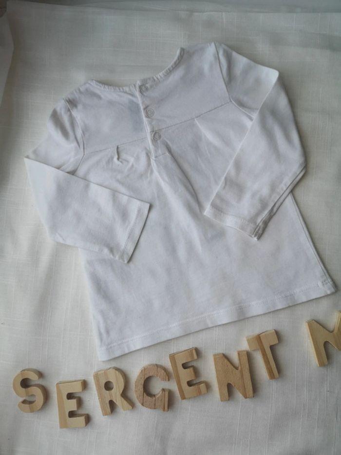 T-shirt manches longues blanc, Sergent Major, 18 mois - photo numéro 4