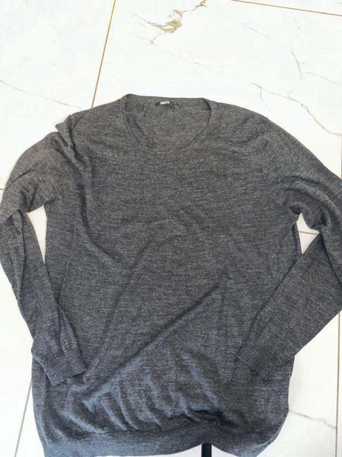 Pull fin gris foncé homme taille XXL en excellent état marque Celio - photo numéro 1