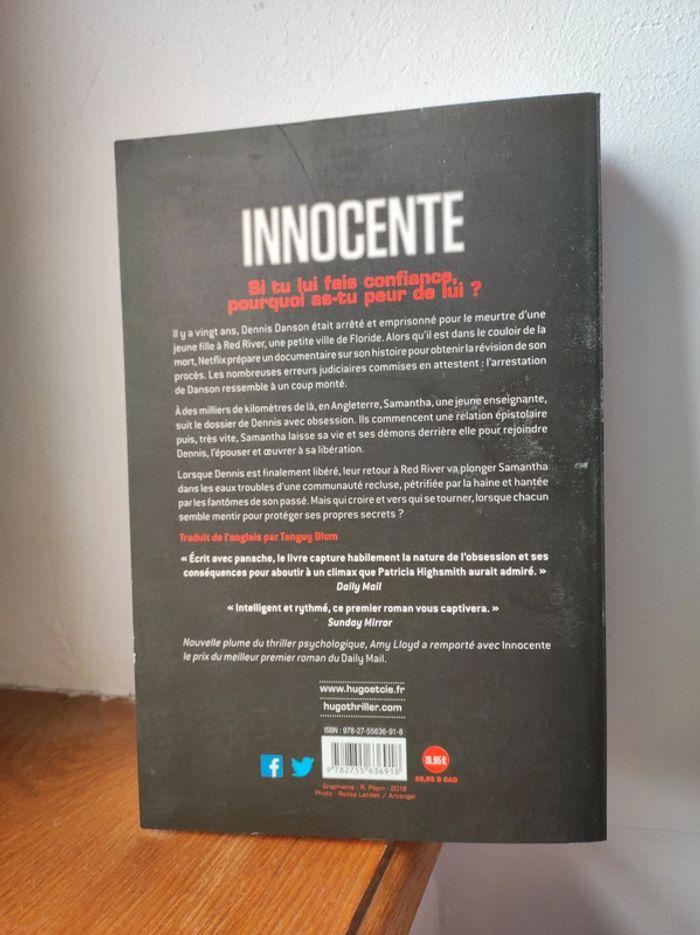 Livre "innocente" de Amy Lloyd - photo numéro 2