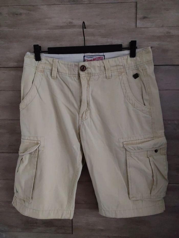 Bermuda short cargo homme Petrol industries crème TS - photo numéro 1