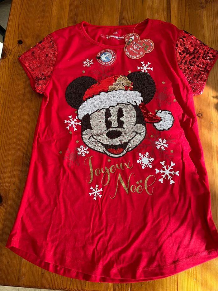 Haut Mickey de Noël sequins Disneyland Paris - photo numéro 1