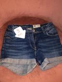 Short jeans fille