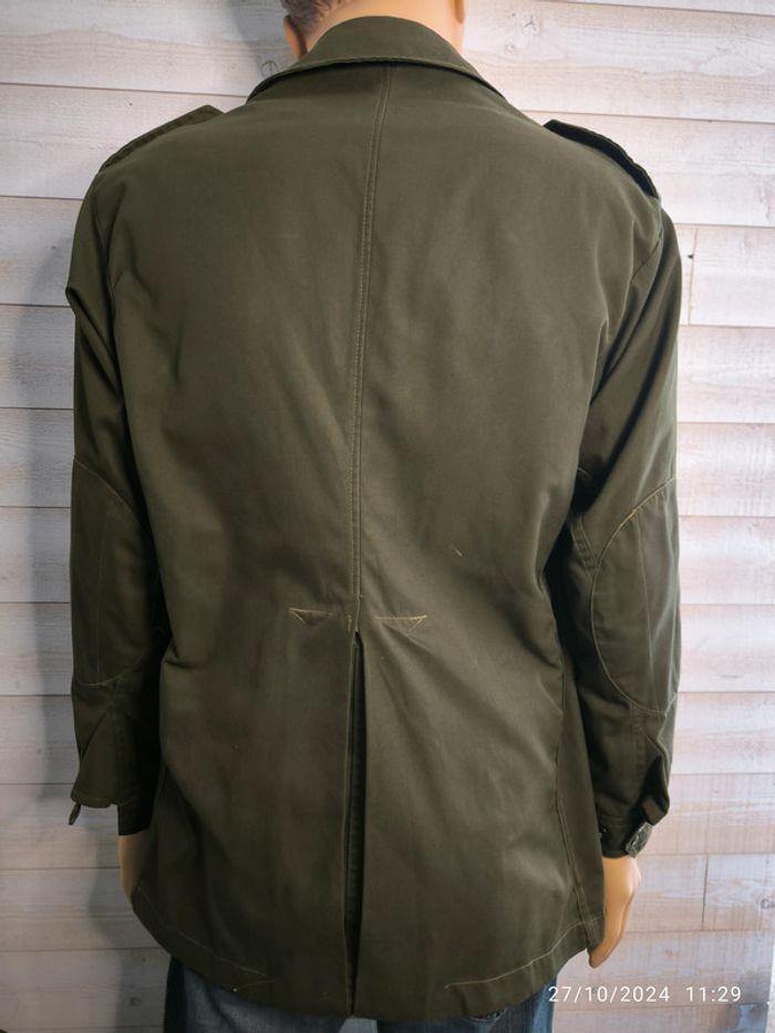 Veste militaire italienne vintage vert kaki taille xxl - photo numéro 2