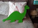 Dinosaure en bois peint 60cmX38cm