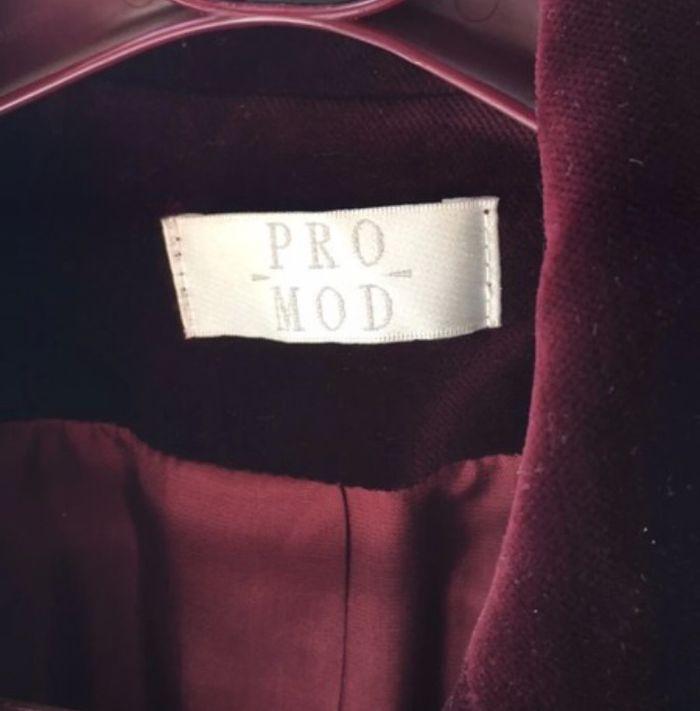 Veste longue couleur bordeaux, Promod - photo numéro 3