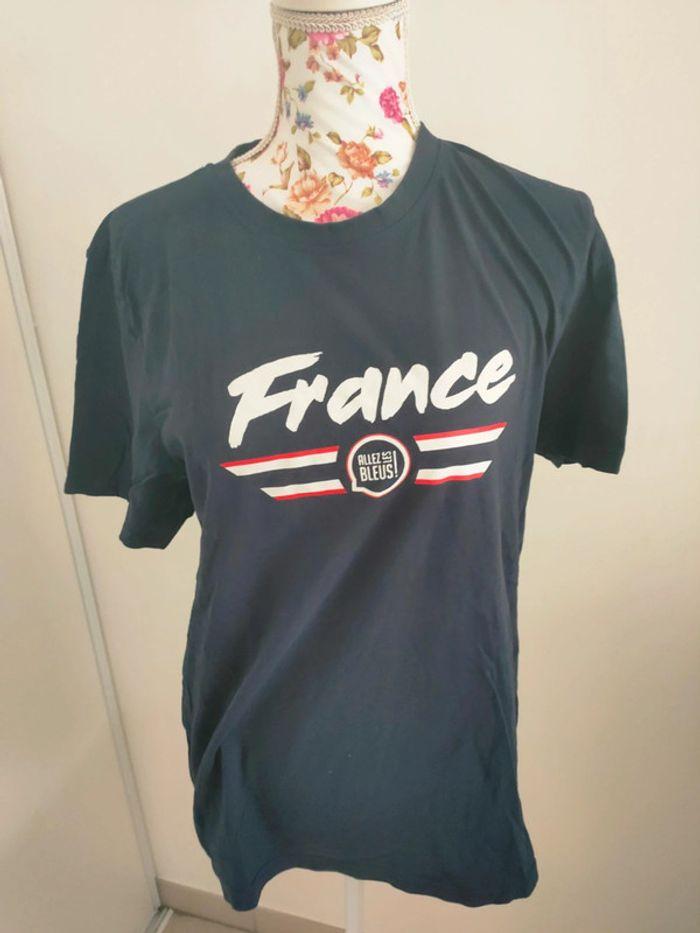 T-shirt allez les bleus - photo numéro 1