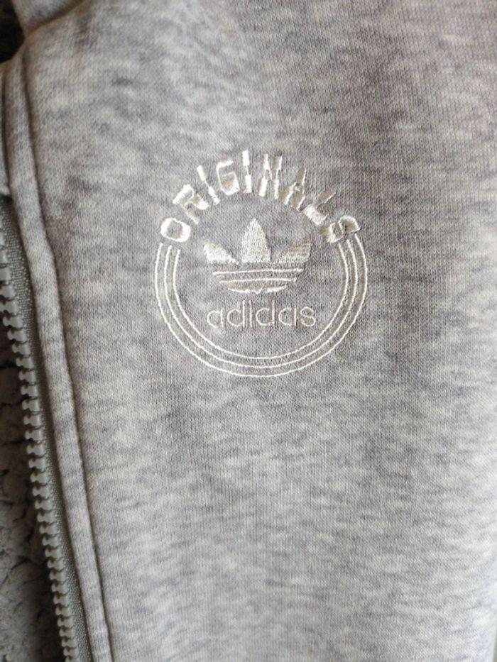 Gilet moumoute adidas gris 3 ans - photo numéro 2