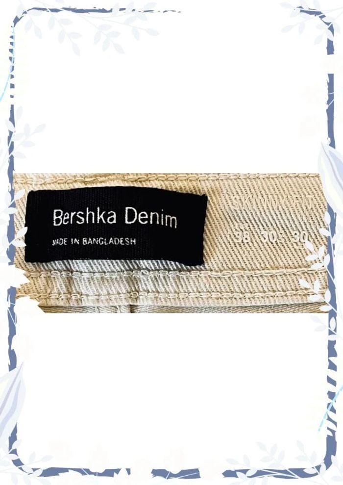 Jeans troué couleur crème Bershka man denim - photo numéro 3