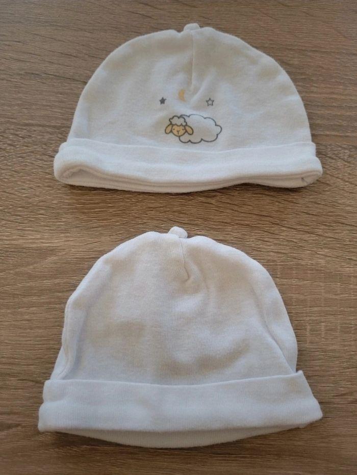 Lot de bonnets, moufles et chaussons garçon en naissance - photo numéro 2